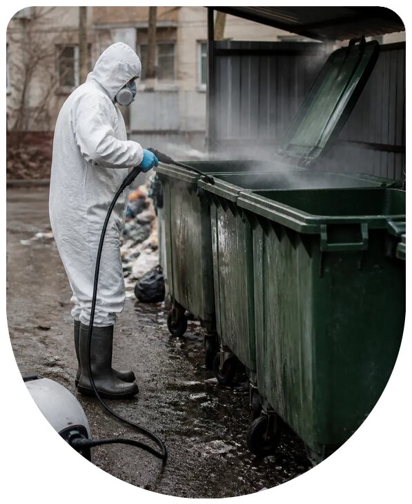 Дезинфекция мусорных баков профессионально в Мурманске